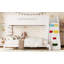 Lit simple superposé au-dessus de grand lit simple avec garde-robe intégrée, rangement et escalade enfantine, fabrication en bois massif (sans matelas)-132915887