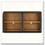 Buffet en verre arqué avec tablettes réglables-920599840
