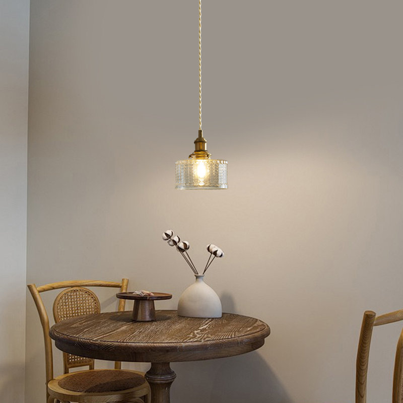 Luminaire suspendu en laiton 1 lumière