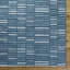 Marseille Flatweave Wool Striped Area Rug in Blue-317202429