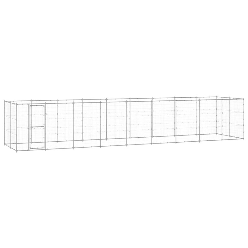 Sullivan Steel Kennel With Door, 180cm H x 990cm W x 220cm D