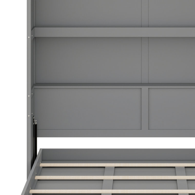Lit escamotable Modern Design, gris