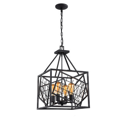 Lustre rectangulaire à 4 lumières Daria