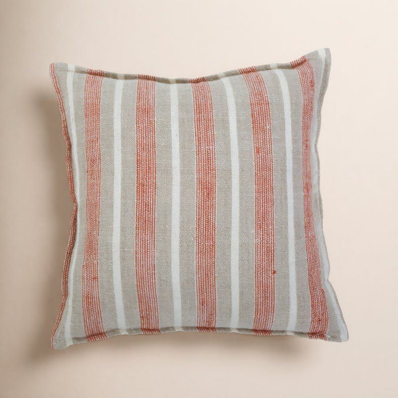 Montecito Linen Pillow Cover & Insert, 20" x 20", Square
