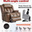 Fauteuil inclinable électrique en cuir avec port USB et porte-gobelet Power Lift-145867486