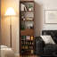 Armoire de séparation 74,8 "H en bois massif minimaliste moderne, console de rangement pour chaussures tout-en-un avec banc à chaussures et crochets à manteau pour le salon