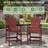 Wolak HDPE Outdoor Adirondack Chair Set With Detachable Tray-920299646