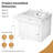 24" W single bathroom vanity with ceramic top