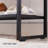 Chamille 40.6" Upholstered Entryway Bench with Lower Shoe Shelf, Sturdy Metal Frame-1084786875