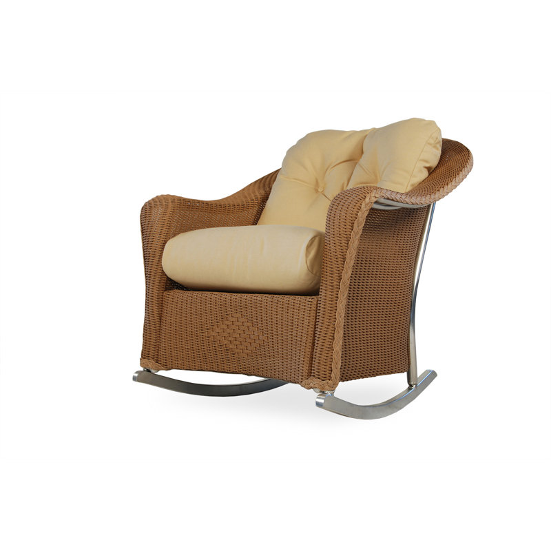 Reflections Outdoor Rocker Chair, Denim Blue, Demo Stone