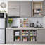 Sorbuss - Paquet de 10 petits bacs de rangement de cuisine empilables à l'avant - Rangement pour garde-manger et armoire-131021699