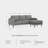 Magoria Upholstered 85'' Sofa & Chaise