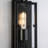 Rodrigus 1-Light Wrought Iron Flush Mounted Sconce