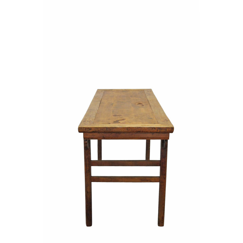 61" Long Elm Wood Console Table