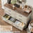 Farmhouse 6 Drawer Dresser with Metal Handles, 47.2" Wide Wooden Storage Cabinet for Bedroom-765597296