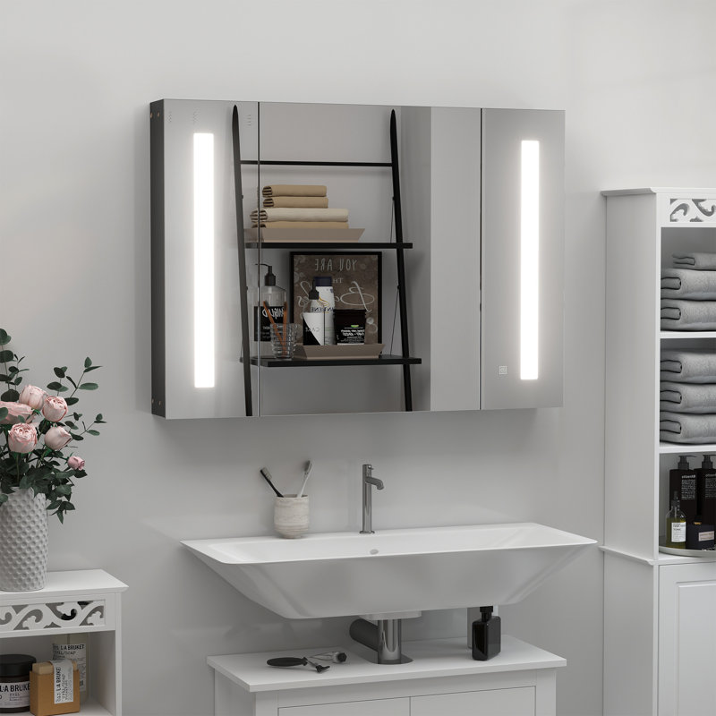 Armoire à pharmacie éclairée à DEL avec miroir Kleankin
