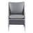 Elle Decor Vallauris 5-Piece Outdoor Wicker/Rattan Patio Conversation Set with Cushioned Chairs, Ottomans, and Glass-Top Side Table