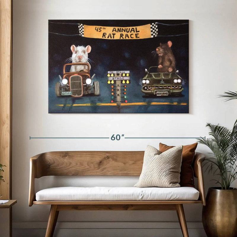 Rat Race, 32" H x 48" W