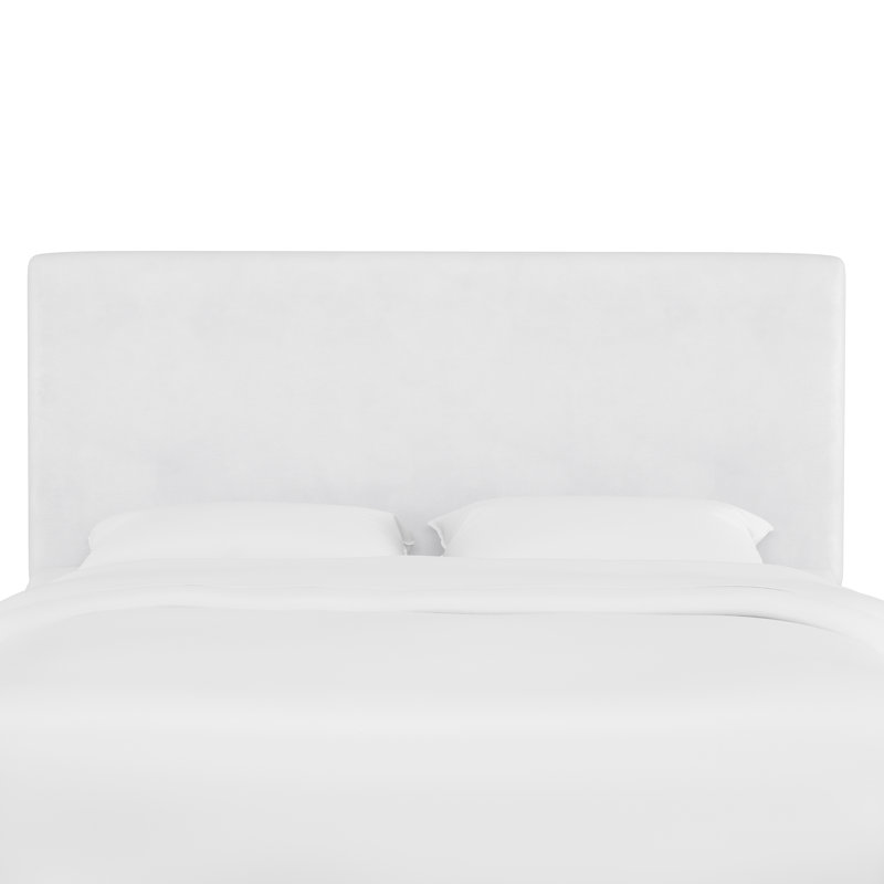 Eisley Upholstered Headboard, California King, Classic White Velvet