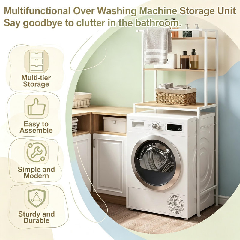 Freestanding Over the Toilet Storage