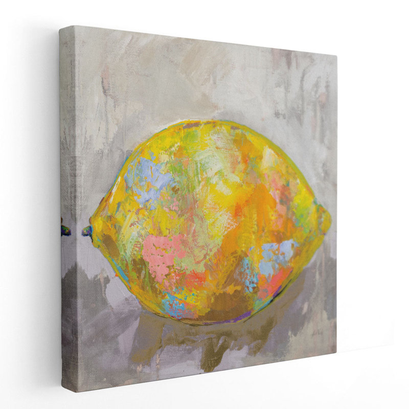Citron - reproduction d'art sur toile, H 16 po x l 16 po