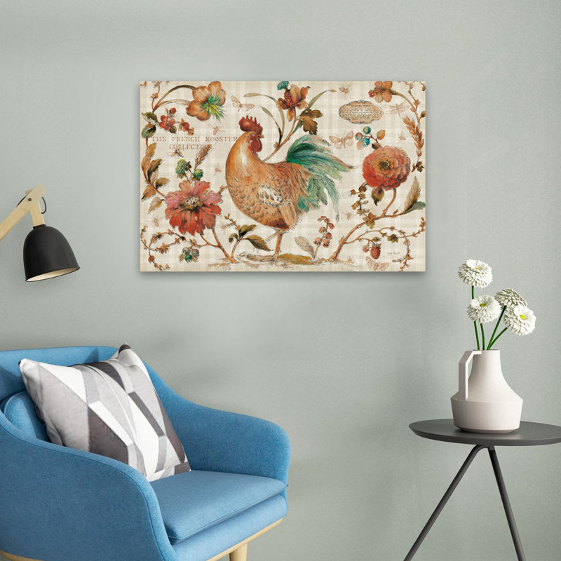 French Country I 3624 - Countryside Cream Decorative Floral Art, 16" H x 24" W