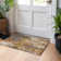 Machine Washable Indoor/Outdoor Cinead ACN1683 Rust Rug
