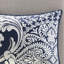 Édredon grand indigo en coton - Motif complexe et froissé - Literie 7 pièces avec broderie-118650101-118650102
