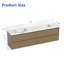 Meuble-lavabo double 84 po avec comptoir en quartz blanc et lavabos-131251312