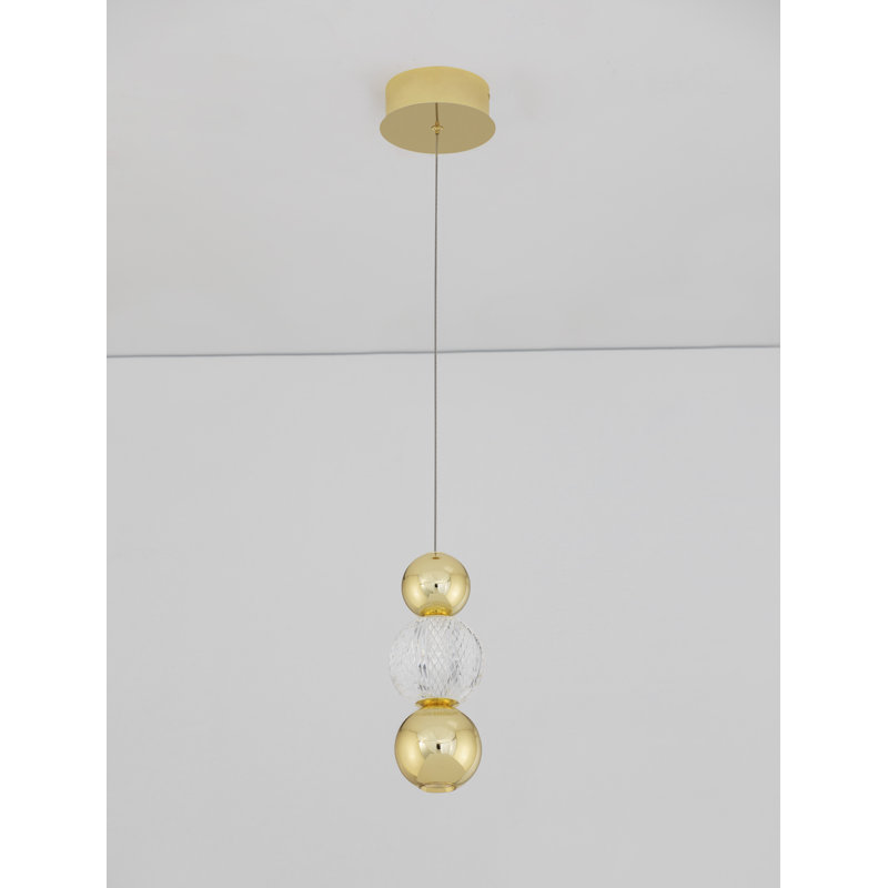 1 - Light Gold LED Unique/Statement Pendant