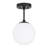 Andren Flush Light 1 Light Semi Flush Mount Ceiling Light, Globe Ceiling Light-1783668820