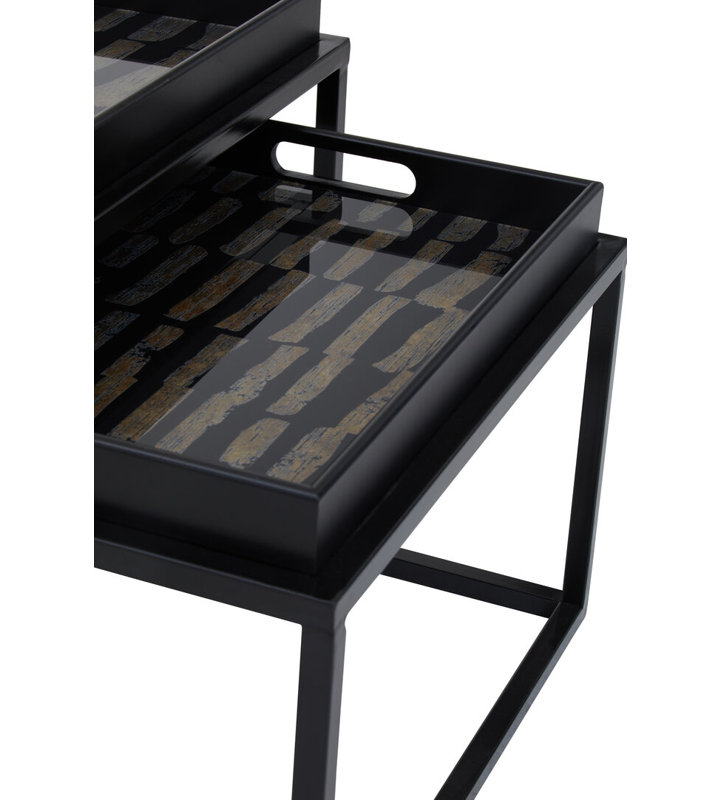 Glass Top Nesting Tables
