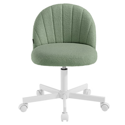 Upholstered Swivel Slipper Chair