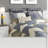 Premium Cotton Full Queen Bedding Sets, Modern Ikat Style For Home
