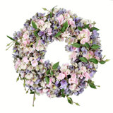 Faux Hydrangea 18'' Wreath
