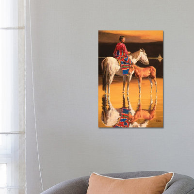 Lakota Scout By David Mann - Wrapped Canvas Painting by David Mann - Wrapped Canvas Painting