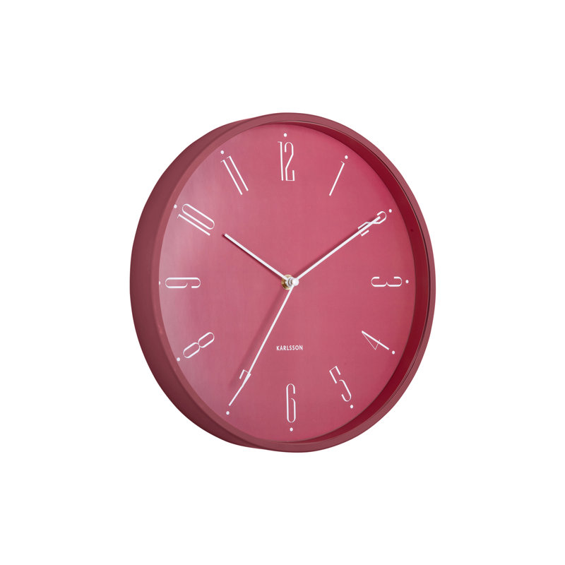 Iron Wall Clock, Red