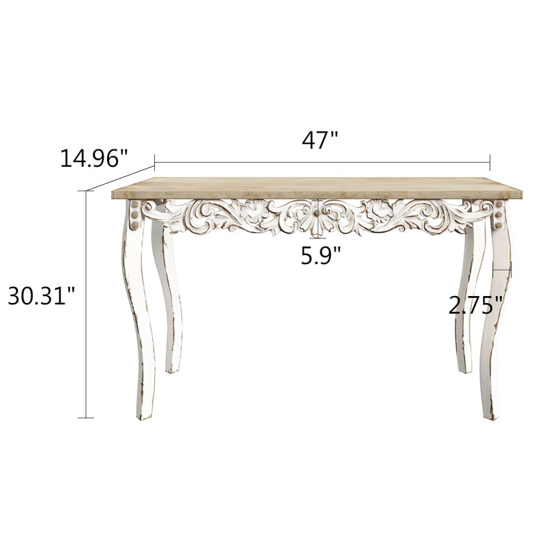 Rothley 47'' Console Table, White