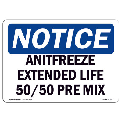 Enseigne pré-mélangée Antifreeze 50