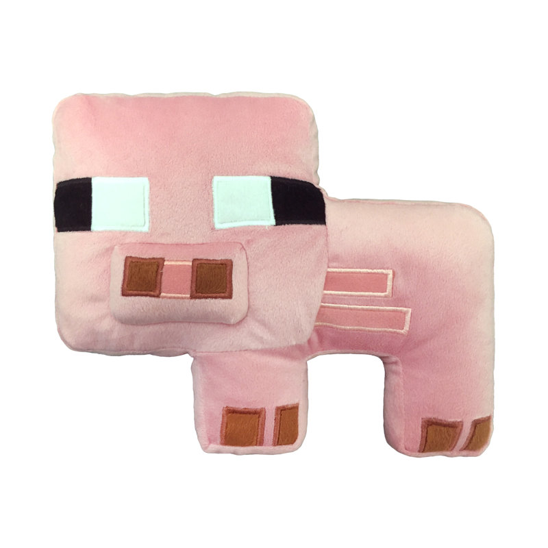 Petit coussin en forme de porc 2 pièces et jeté porc