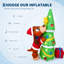 7ft Inflatable Christmas Dog with Tree & Gifts - LED Outdoor Holiday Yard Decoration for Lawn & Garden