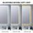  24'' x 40'' LED Bathroom Vanity Mirror, Anti-fog, Frameless Rectangle Wall Mounted Mirror-940695976