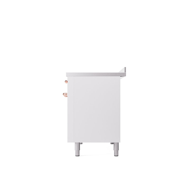 Cuisinière à induction 48 po ILVE Nostalgie II, Blanc / Cuivre