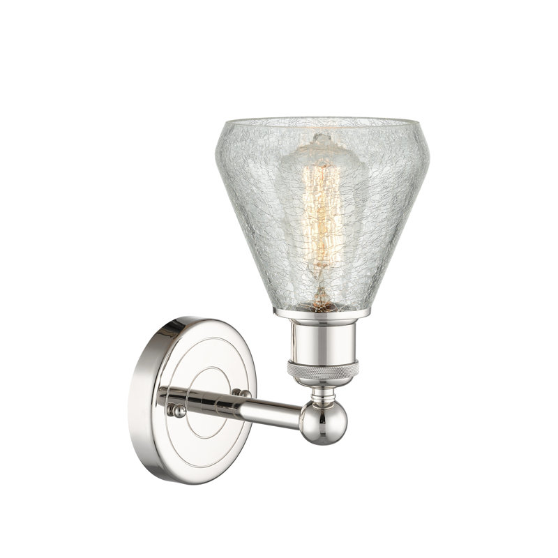 Chewton Armed Sconce, Polished Nickel