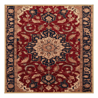 Machine Washable Persian Brown Area Rug
