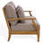 Clairmont Teakwood Patio Loveseat-1187069197