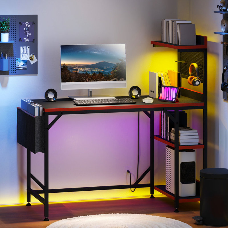 Metal Base Computer Desk