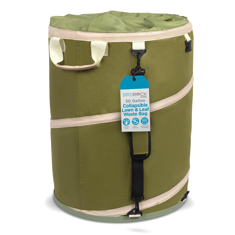 BirdRock Home Fabric Decorative Bin, Green