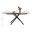 Table de salle à manger rétractable en pierre frittée avec pieds en acier-118318781