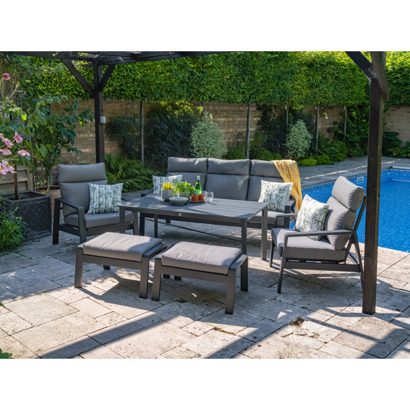 LG Outdoor Santorini dusk 5 seat lounge dining set